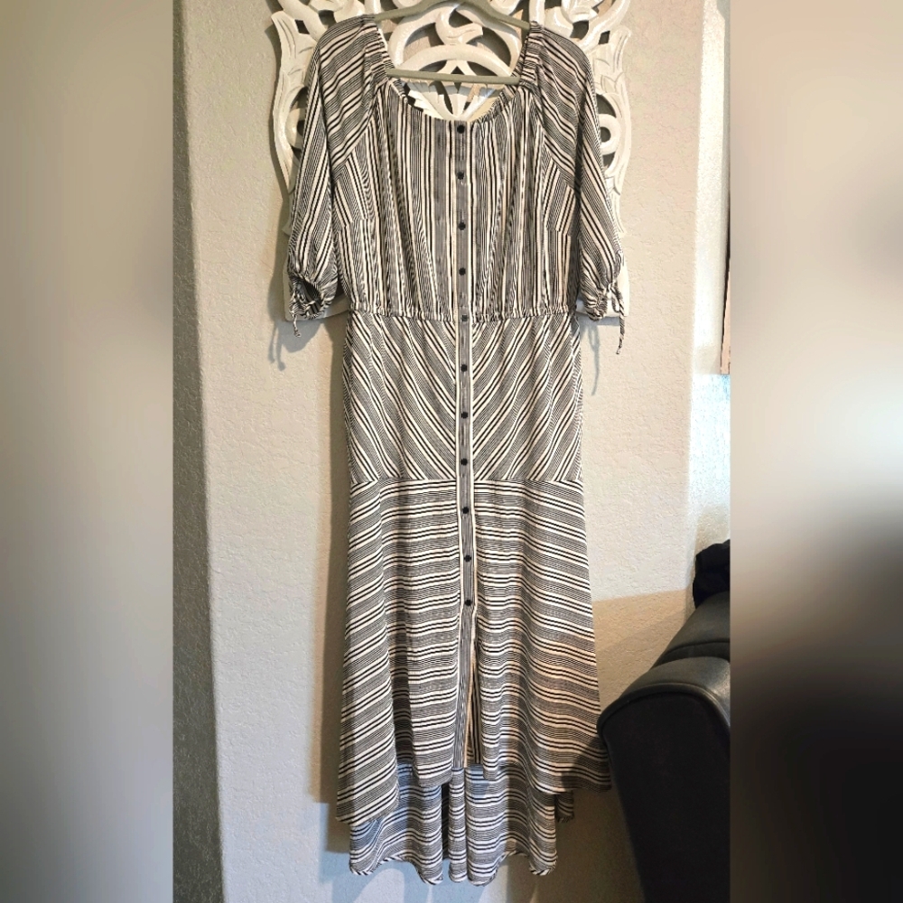 Lane Bryant Stripped Dress - 18